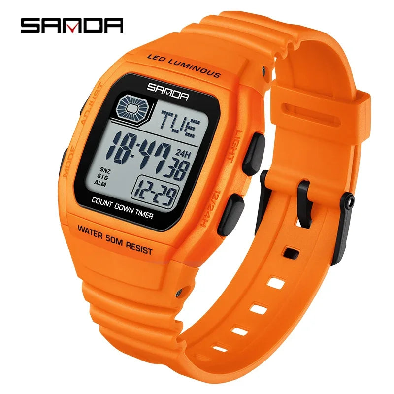 SANDA New Fashion Youth Electronic Watch