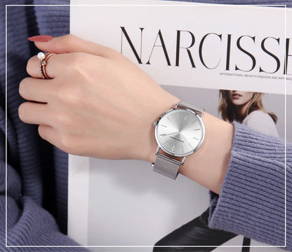 HANNAH MARTIN Brand Quality Stainless Steel Japan Quartz Women's Watch