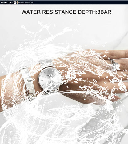 HANNAH MARTIN Brand Quality Stainless Steel Japan Quartz Women's Watch