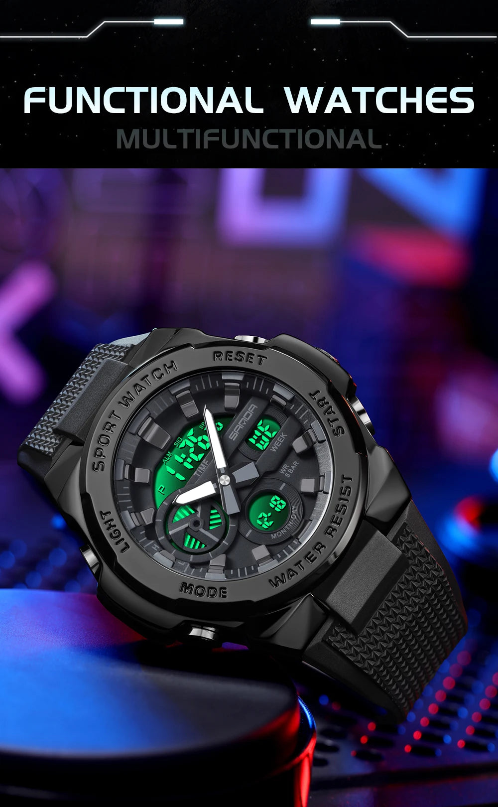 Fashion SANDA Mens Sport watch