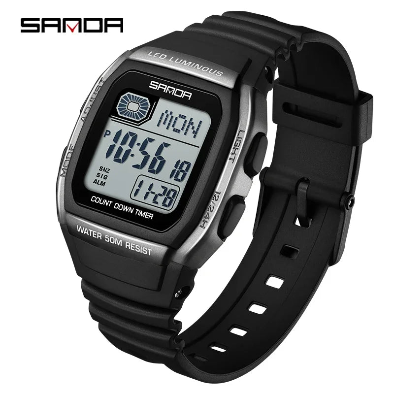 SANDA New Fashion Youth Electronic Watch