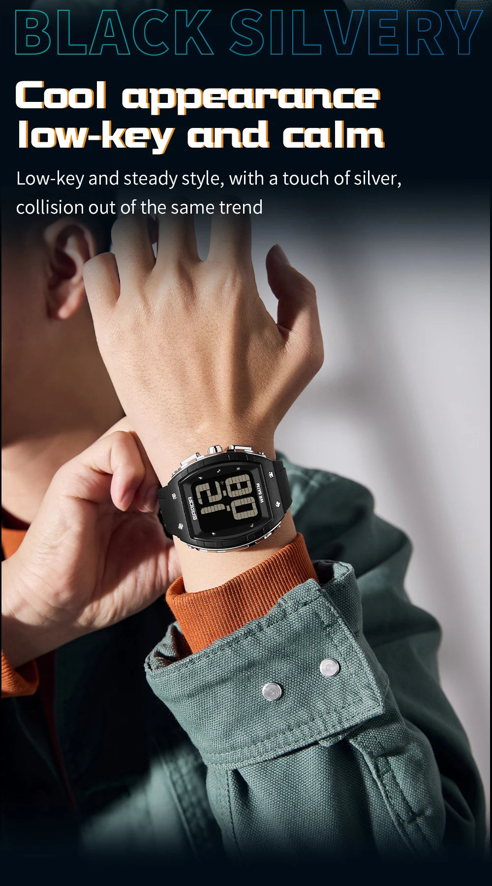 SANDA Fashion Men's Digital Watch