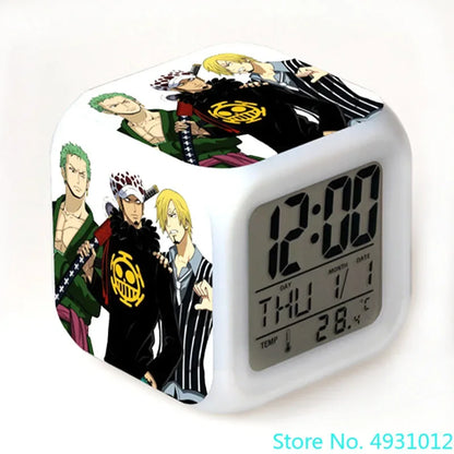 8x8x8cm Anime One Piece LED Alarm