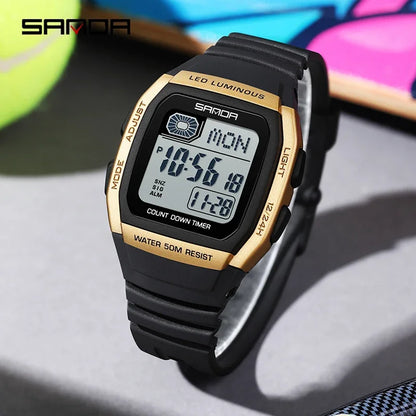SANDA New Fashion Youth Electronic Watch