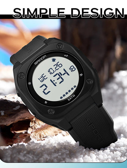 SANDA New Fashion Men Electronic Watch