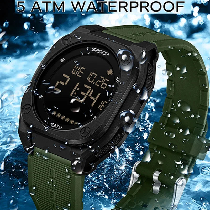 SANDA New Fashion Men Electronic Watch