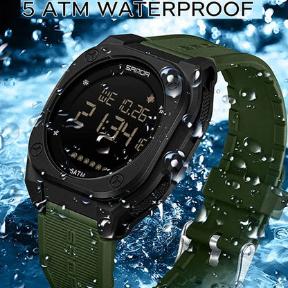 SANDA New Fashion Men Electronic Watch
