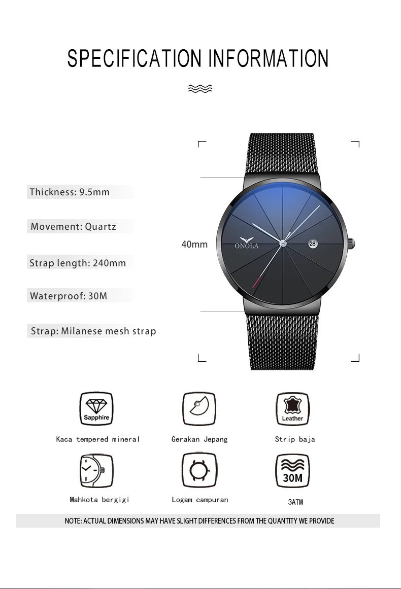 ONOLA brand simple watches