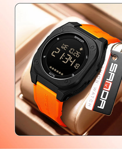 SANDA New Fashion Men Electronic Watch
