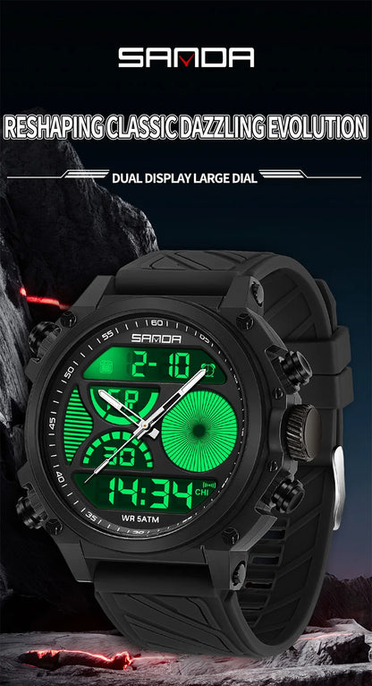 SANDA 6236 Military Led Digital Watch