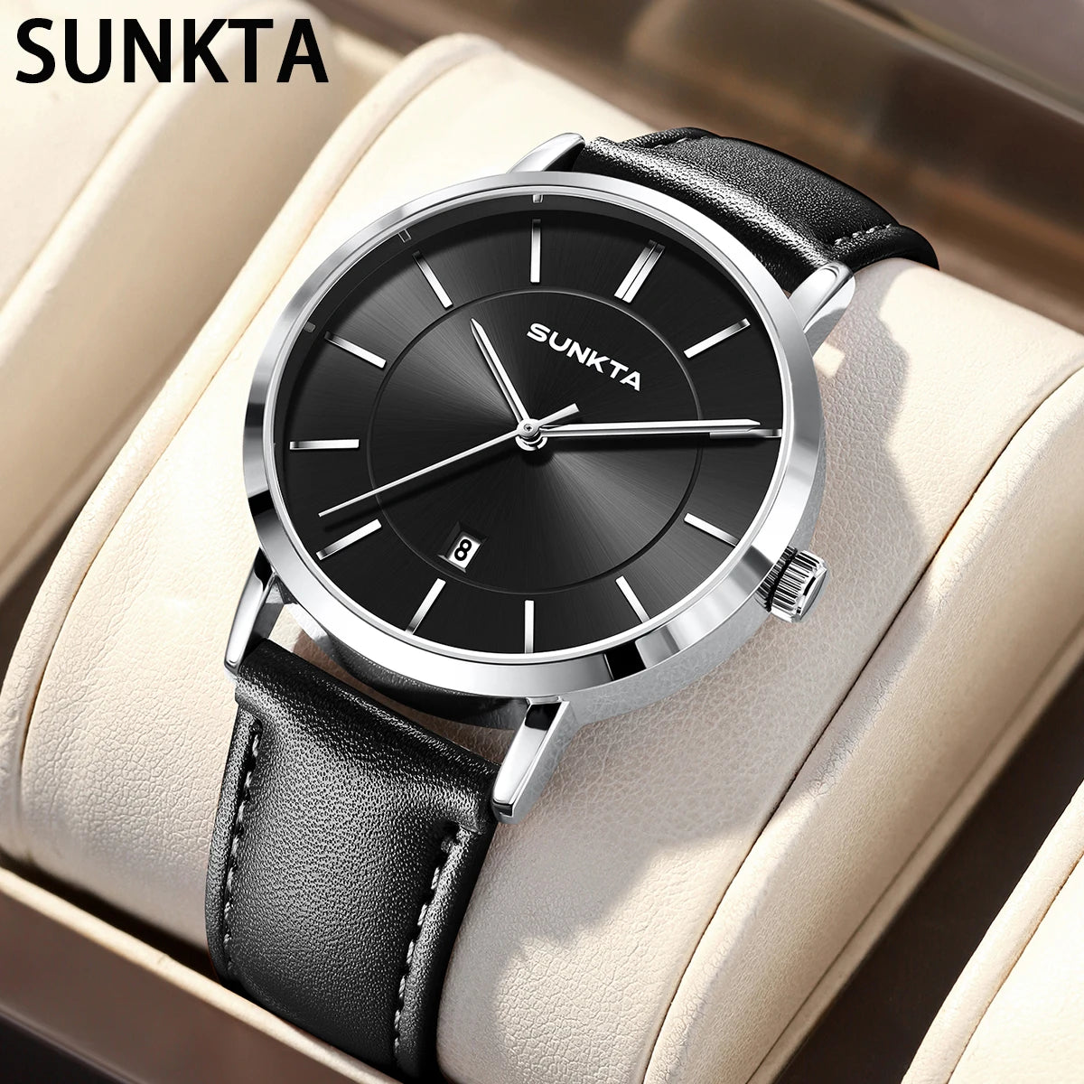LIGE Sunkta Ultra Thin Watches for Retro Business