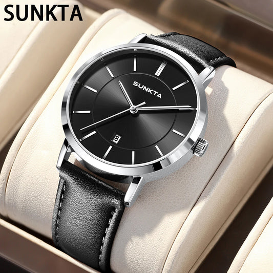 LIGE Sunkta Ultra Thin Watches for Retro Business