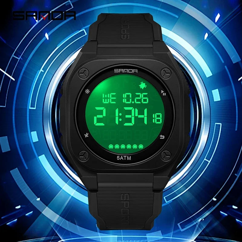 SANDA New Fashion Men Electronic Watch