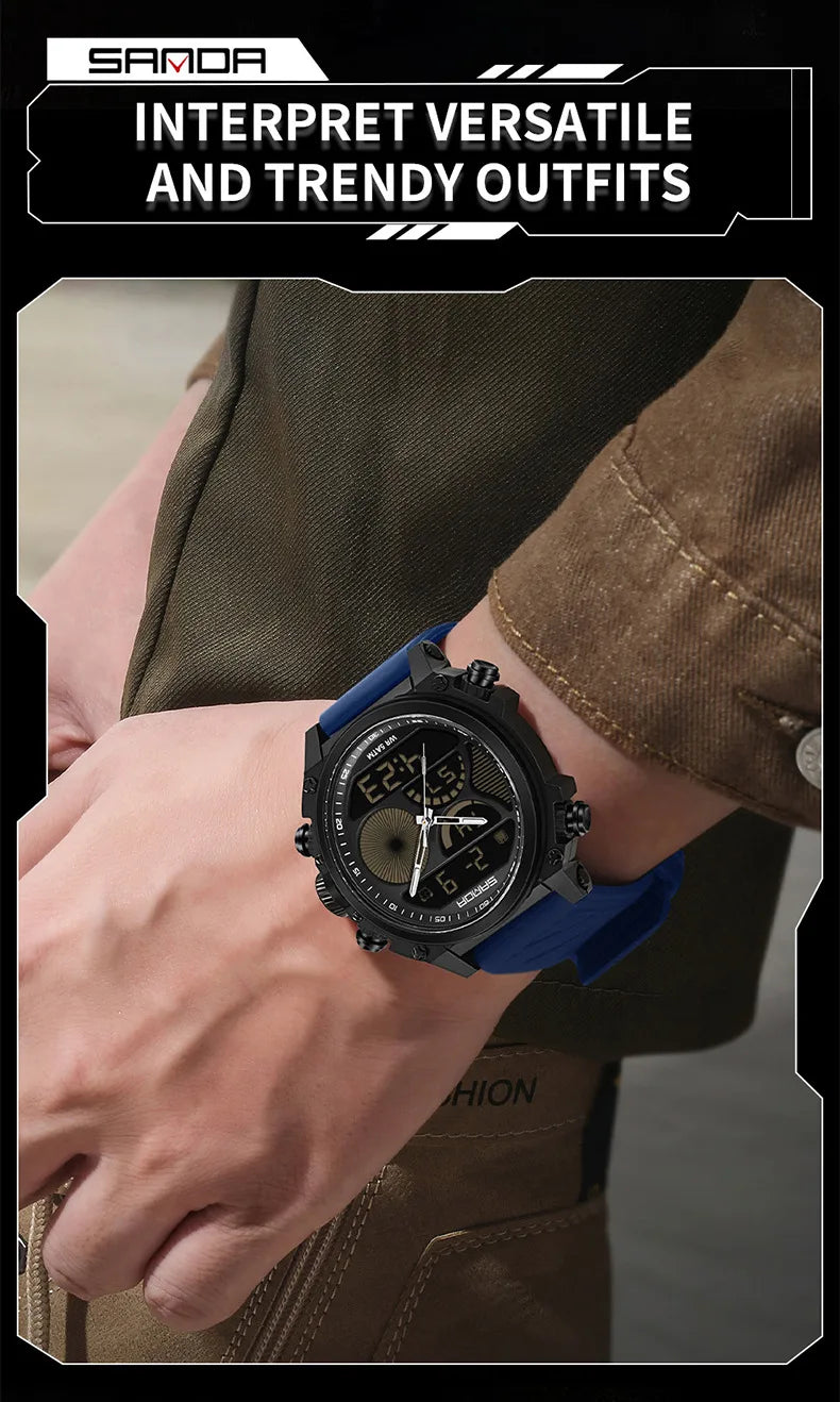 SANDA 6236 Military Led Digital Watch