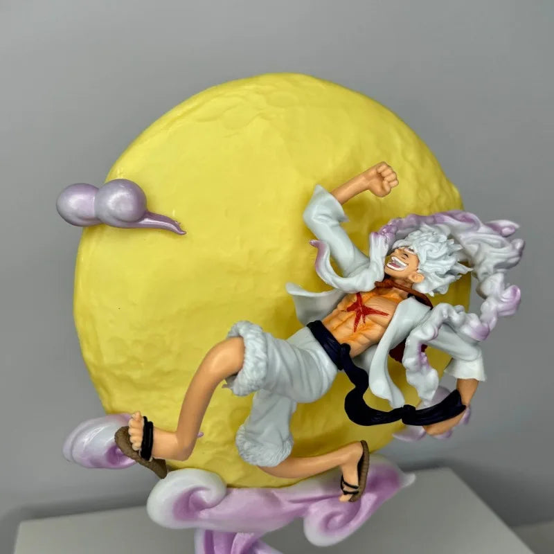 One Piece Anime Figure Nika Sun God 5 Gear Luffy Flying To The Moon Night Light
