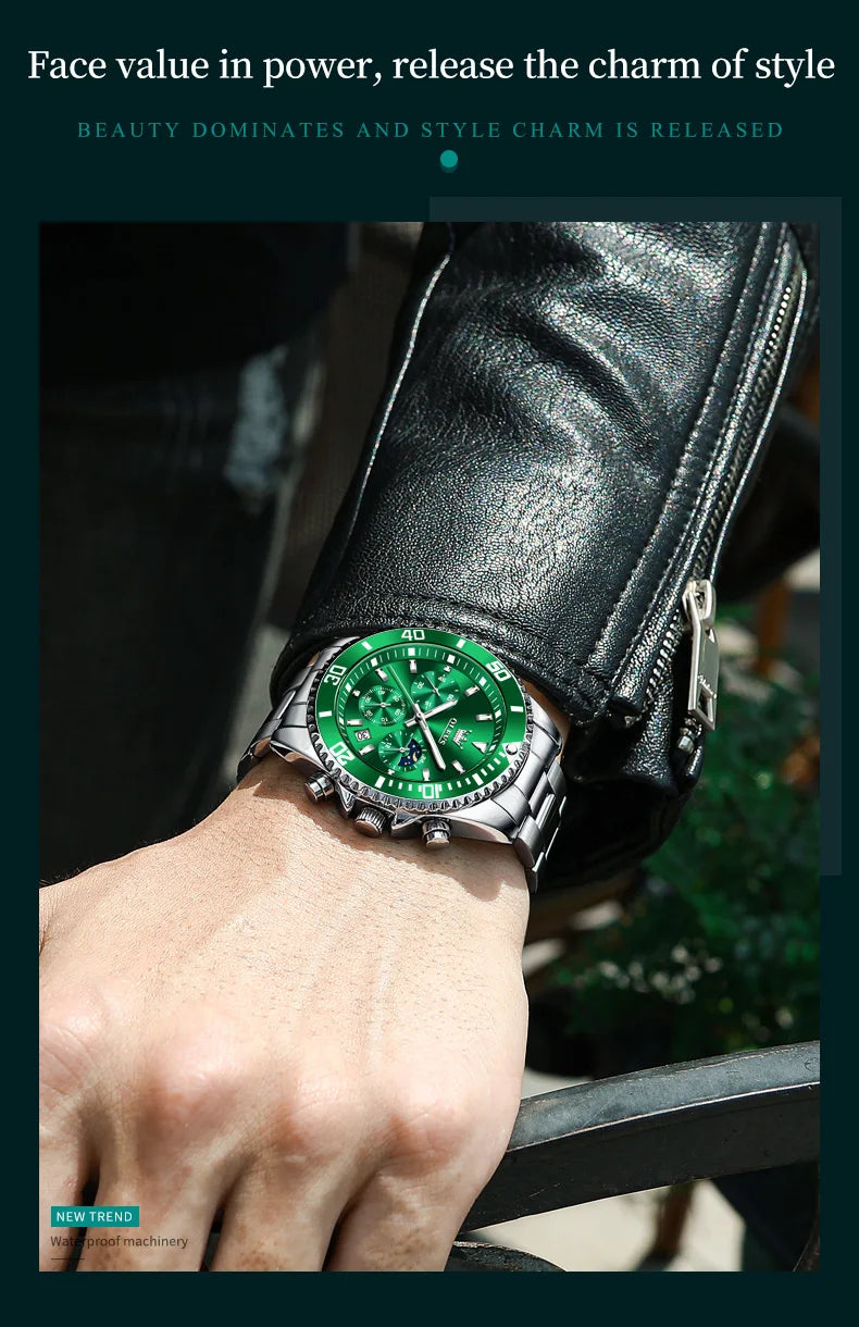 OLEVS 2870 Chronograph Quartz Business Watch