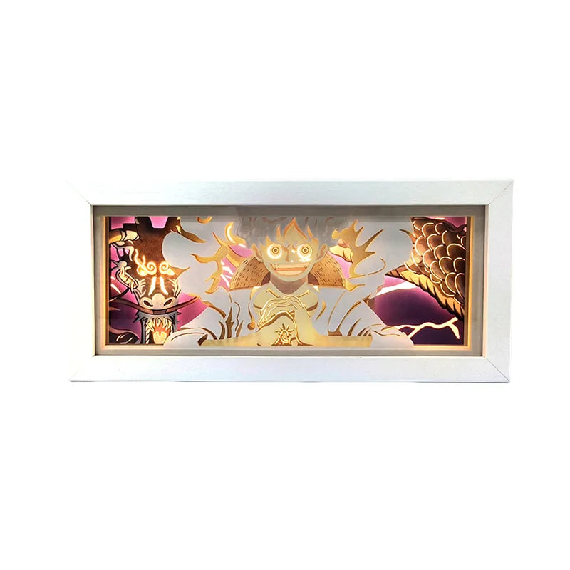 Anime One Piece Series Paper Cut Shadow Box