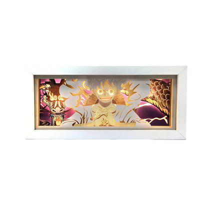 Anime One Piece Series Paper Cut Shadow Box
