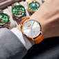 LIGE Sunkta Ultra Thin Watches for Retro Business
