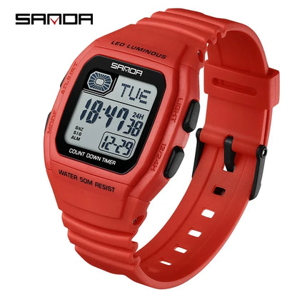 SANDA New Fashion Youth Electronic Watch
