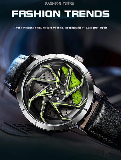 SANDA Spinning Car Rim Watch
