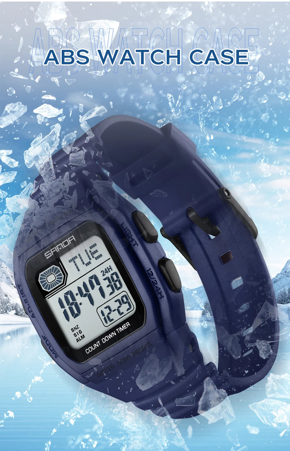 SANDA New Fashion Youth Electronic Watch