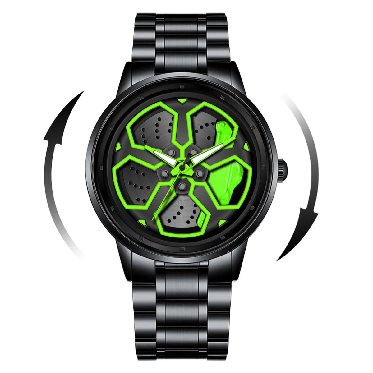 Spinning Car Rim Watch