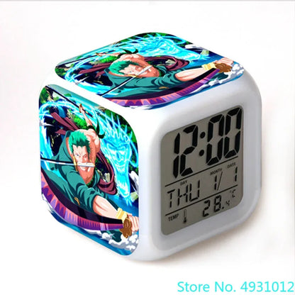 8x8x8cm Anime One Piece LED Alarm