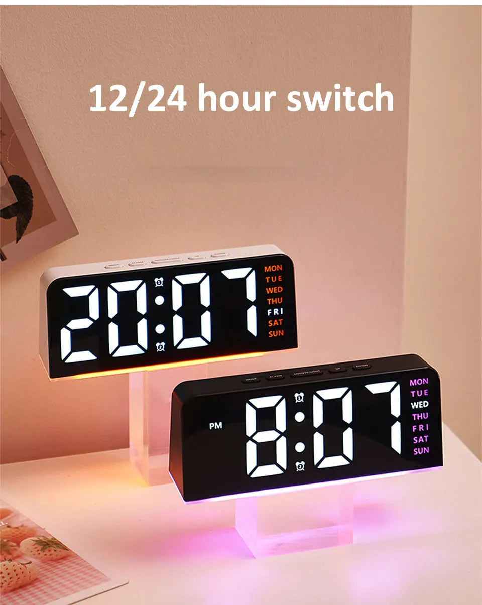 7'' LED Digital Alarm Clock/Night Light