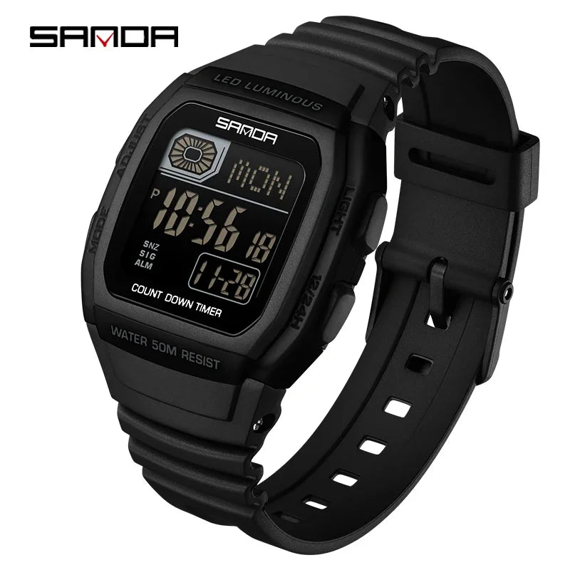 SANDA New Fashion Youth Electronic Watch