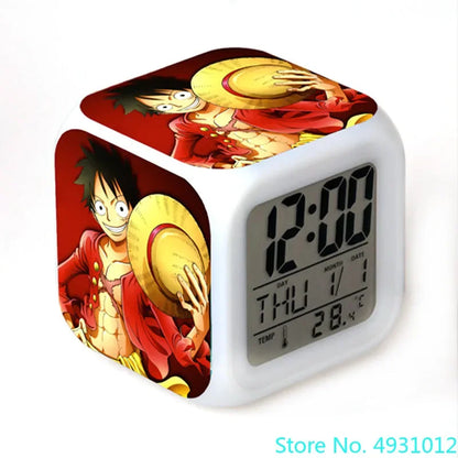 8x8x8cm Anime One Piece LED Alarm