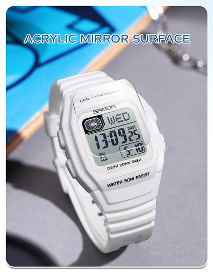 SANDA New Fashion Youth Electronic Watch