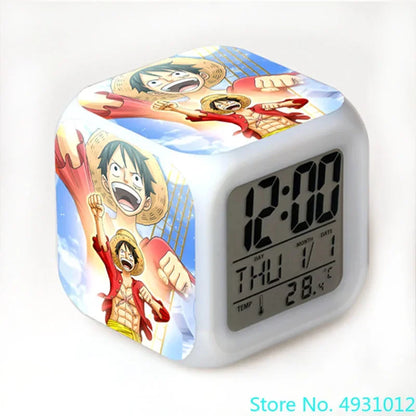 8x8x8cm Anime One Piece LED Alarm