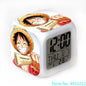 8x8x8cm Anime One Piece LED Alarm