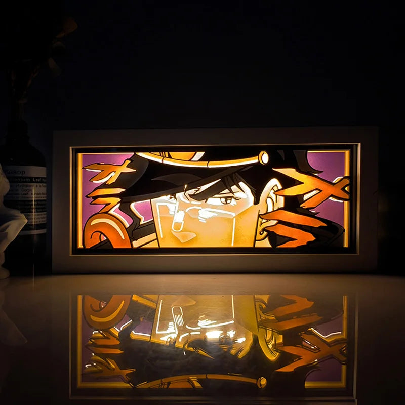 Anime One Piece Series Paper Cut Shadow Box