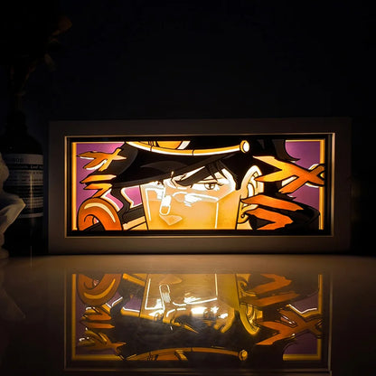 Anime One Piece Series Paper Cut Shadow Box