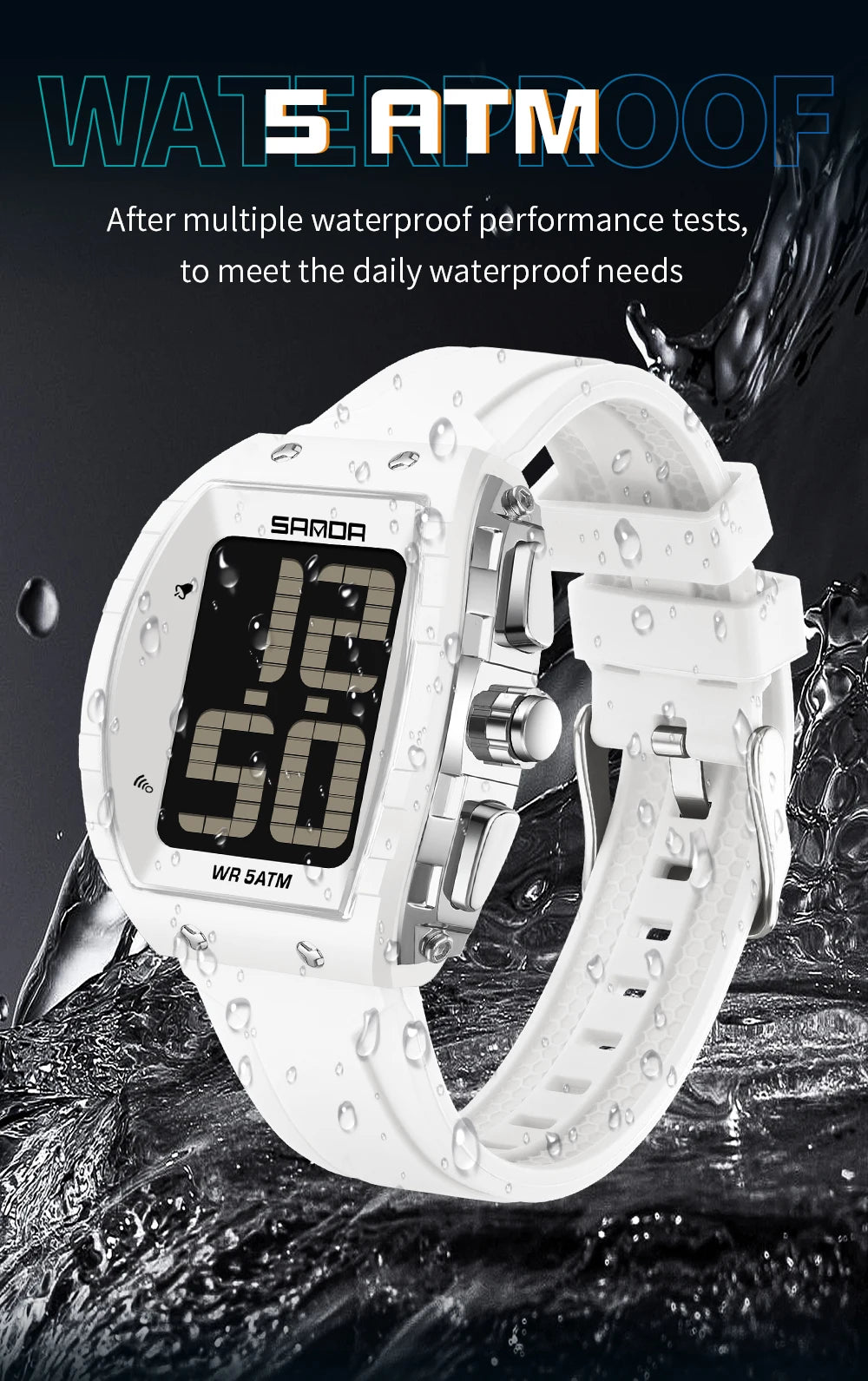 SANDA Fashion Men's Digital Watch