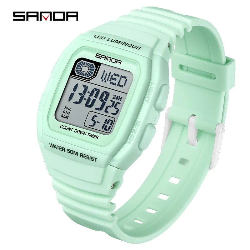 SANDA New Fashion Youth Electronic Watch