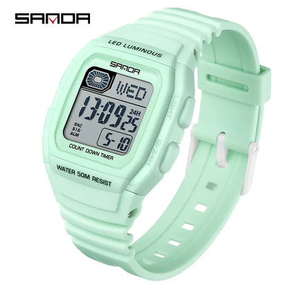 SANDA New Fashion Youth Electronic Watch