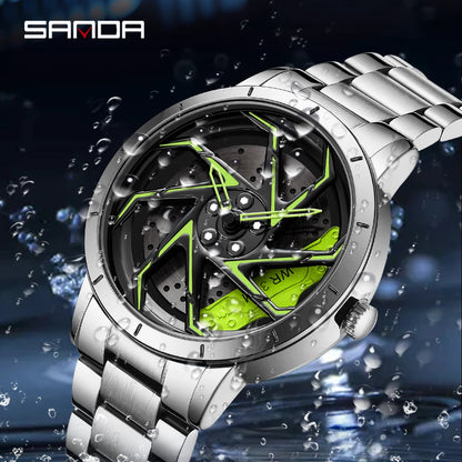 SANDA Spinning Car Rim Watch