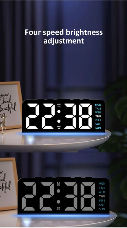 7'' LED Digital Alarm Clock/Night Light