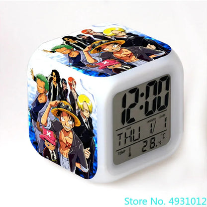 8x8x8cm Anime One Piece LED Alarm