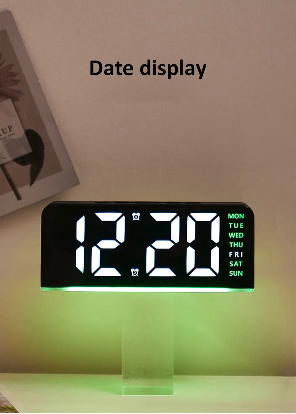7'' LED Digital Alarm Clock/Night Light