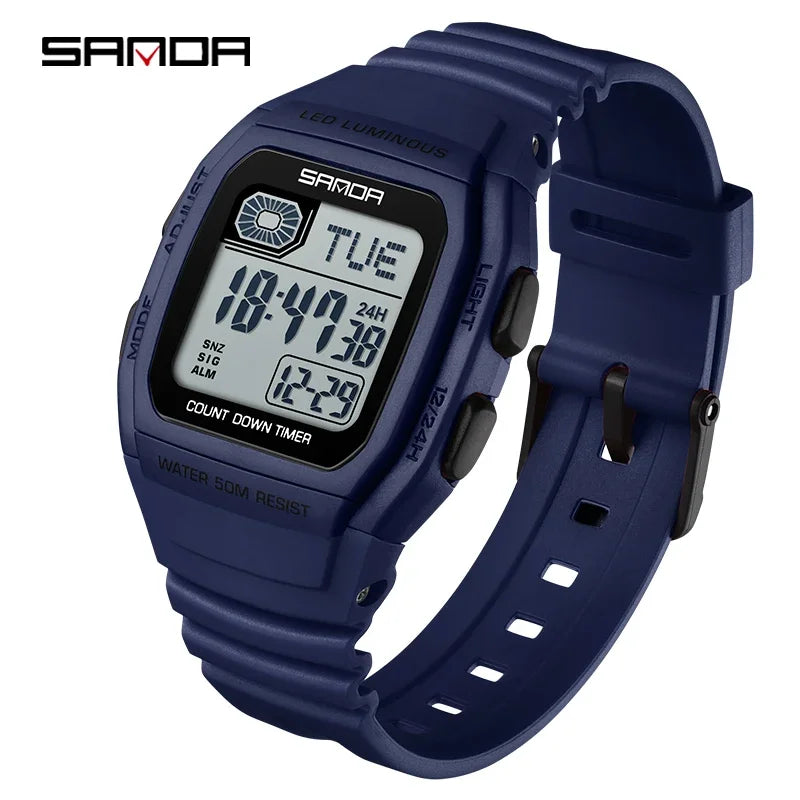 SANDA New Fashion Youth Electronic Watch