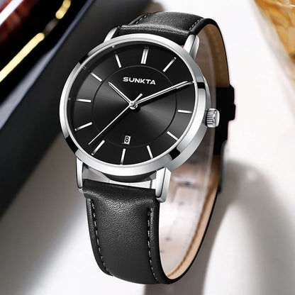 LIGE Sunkta Ultra Thin Watches for Retro Business