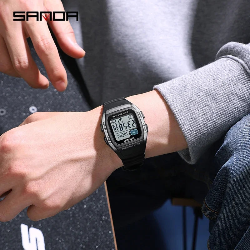 SANDA New Fashion Youth Electronic Watch