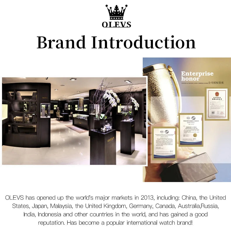 OLEVS 2870 Chronograph Quartz Business Watch