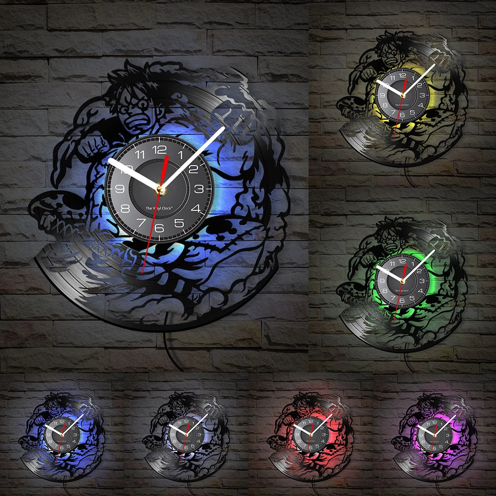 Luffy Vinyl Wall-mounted Clock