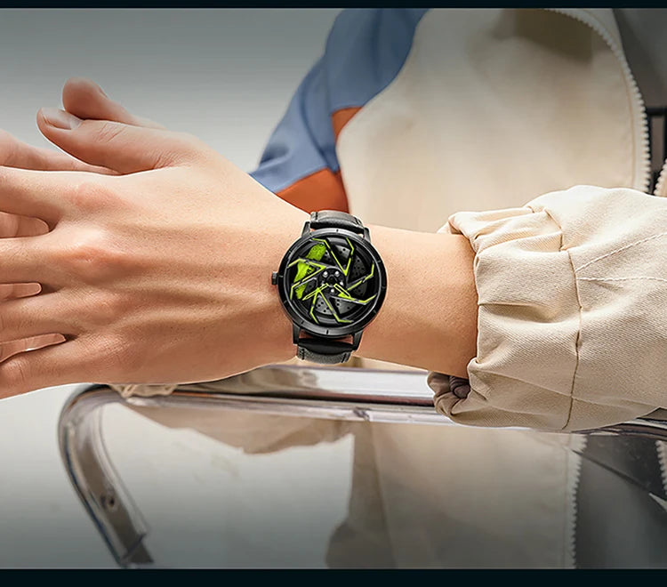 SANDA Spinning Car Rim Watch