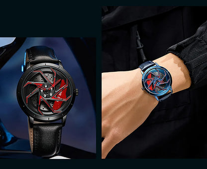 SANDA Spinning Car Rim Watch
